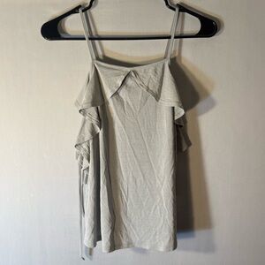 Caution To The Wind Cream Ruffle Camisole